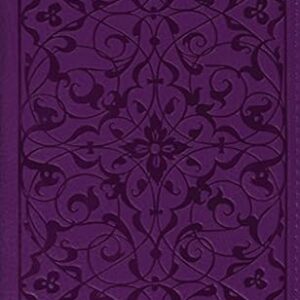 ESV Compact Bible Floral Plum Design